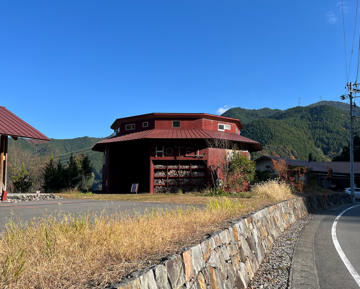 Side building of the zero waste hotel in Kamikatsu Village